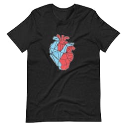 22 of Hearts - unisex-staple-t-shirt-black-heather-front-65d69fb9d0da9
