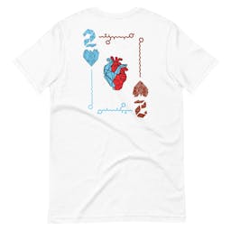 22 of Hearts - unisex-staple-t-shirt-white-back-65d69fb9eb46b